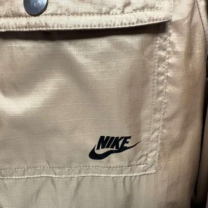 [BUNJANG] Nike Men's Goose Down Hooded Padded Jacket / 나이키 남성 후드 구스다운 패딩 M 베이지