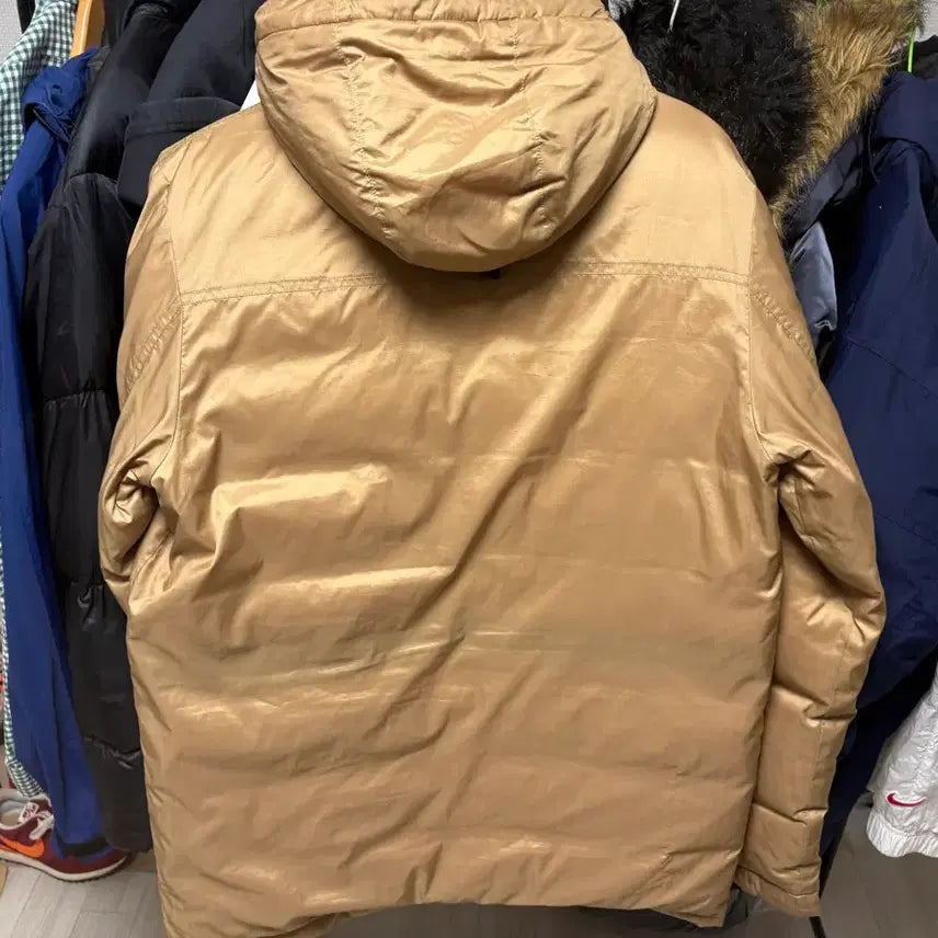 [BUNJANG] Nike Men's Goose Down Hooded Padded Jacket / 나이키 남성 후드 구스다운 패딩 M 베이지