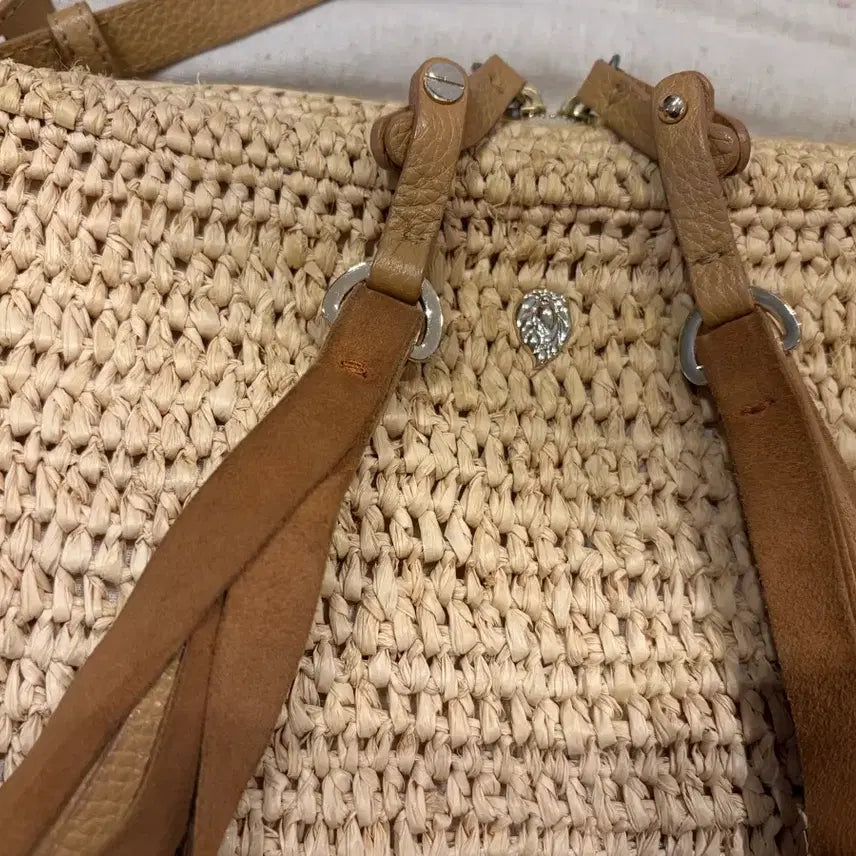[BUNJANG] Helen Kaminski Raffia Shoulder Bag / 헬렌카민스키 라피아 가방 숄더백
