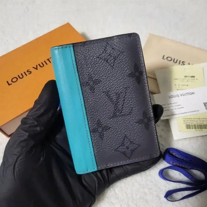 [BUNJANG] Louis Vuitton Macassar Eclipse Reverse Cardholder / [풀구성] 루이비통 마카사르 이클립스 리버스 오거나이저 카드지갑