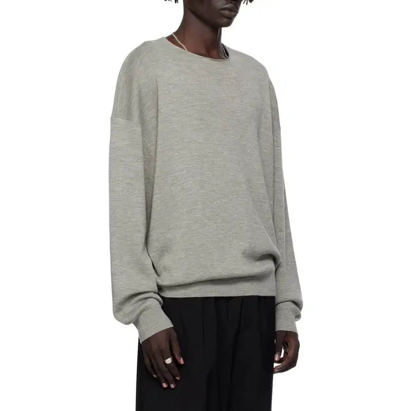 [BUNJANG] Fear of God Essentials Gray Crewneck Sweater / 피어오브갓 에센셜 그레이 크루넥 스웨터