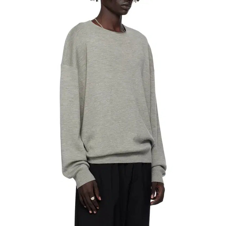 [BUNJANG] Fear of God Essentials Gray Crewneck Sweater / 피어오브갓 에센셜 그레이 크루넥 스웨터