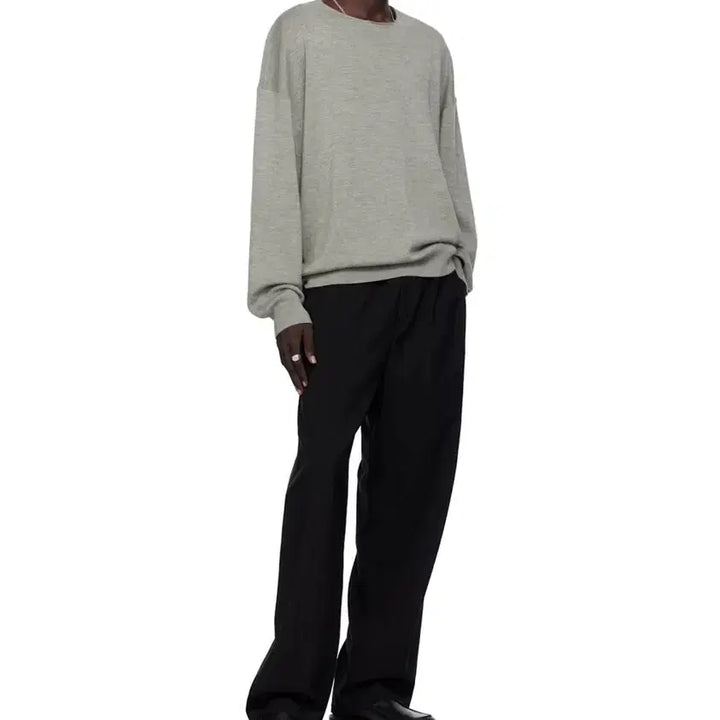 [BUNJANG] Fear of God Essentials Gray Crewneck Sweater / 피어오브갓 에센셜 그레이 크루넥 스웨터