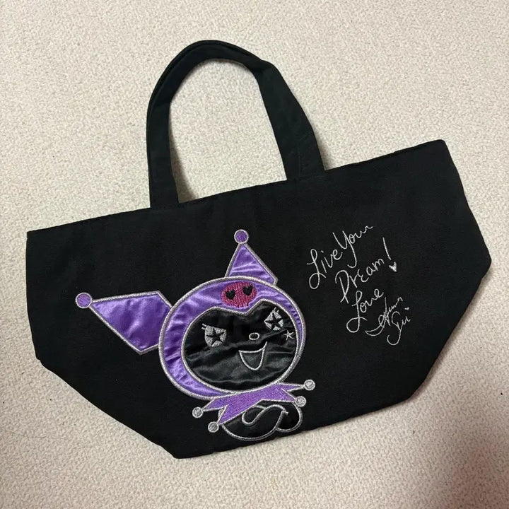 [BUNJANG] Anna Sui Kuromi Tote Bag / 안나수이x쿠로미 콜라보 사각 토트백 가방