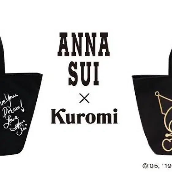 [BUNJANG] Anna Sui Kuromi Tote Bag / 안나수이x쿠로미 콜라보 사각 토트백 가방