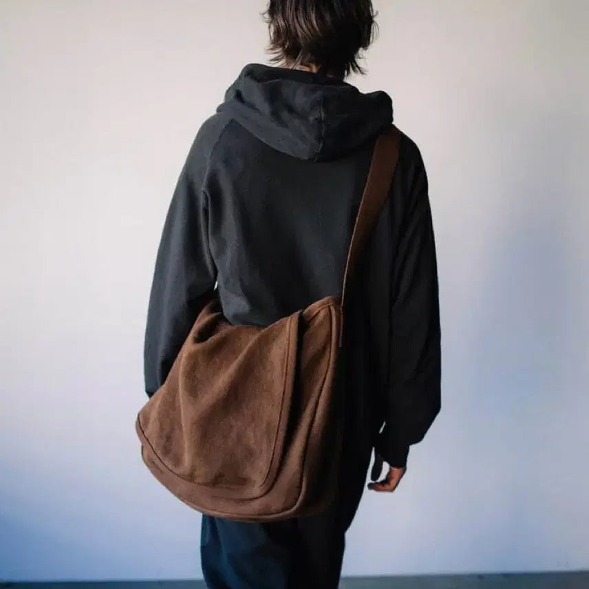 [BUNJANG] KOMORI Hemp Duck Shoulder Bag Brown / 코모리 헴프 덕 숄더 백 브라운