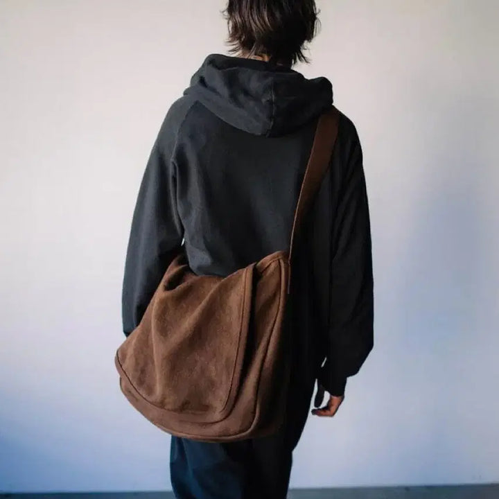 [SOLD OUT] 코모리 헴프 덕 숄더 백 브라운
