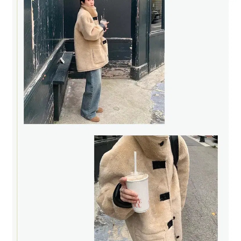 [BUNJANG] W.Y.E Sand Leather Reversible Jacket / 와이 이 Sand Leather jacket