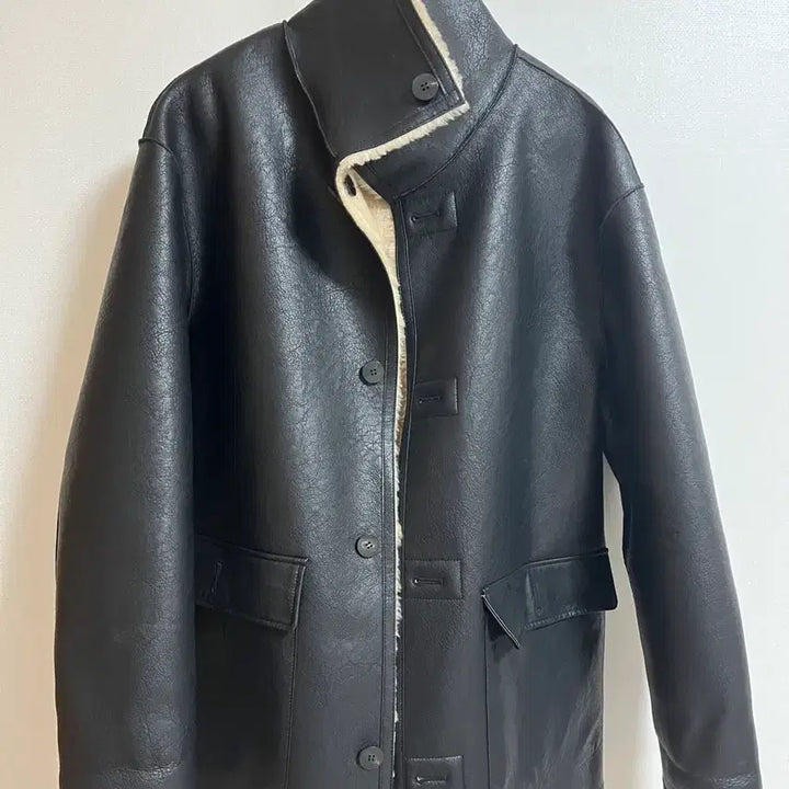 [BUNJANG] W.Y.E Sand Leather Reversible Jacket / 와이 이 Sand Leather jacket