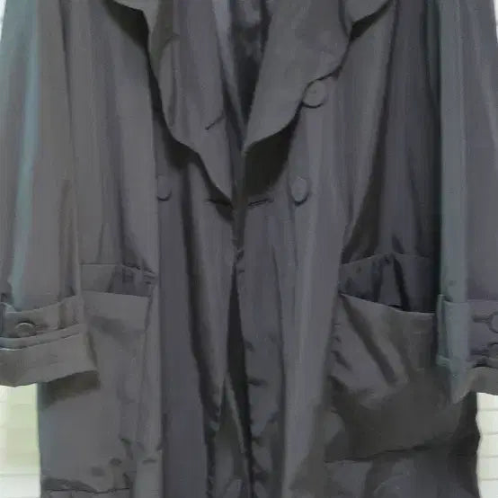 [BUNJANG] O'ONTHELABEL Black Trench Coat / O'ONTHELABEL 블랙 트렌치 코트