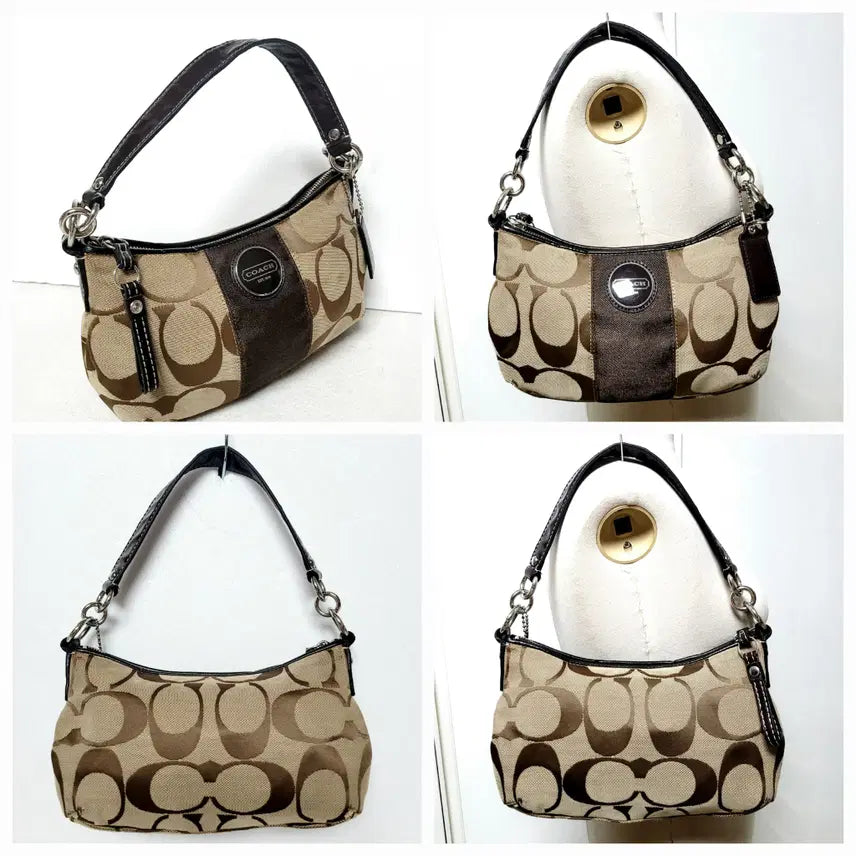 [BUNJANG] Coach Signature Shoulder Bag with Mini Bag / 정품)코치 시그니처 가방(숄더백) 미니백포함