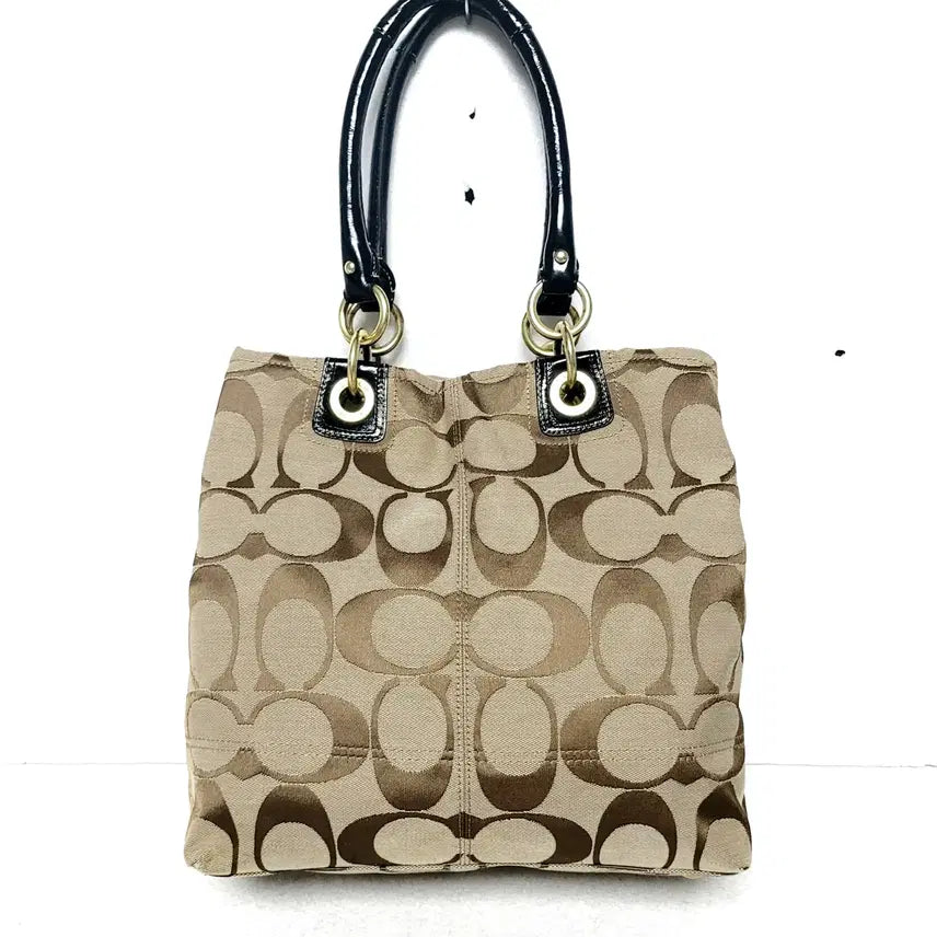 [BUNJANG] Coach Signature Shoulder Bag with Mini Bag / 정품)코치 시그니처 가방(숄더백) 미니백포함