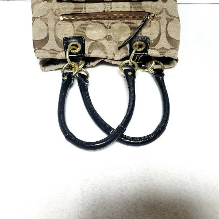 [BUNJANG] Coach Signature Shoulder Bag with Mini Bag / 정품)코치 시그니처 가방(숄더백) 미니백포함