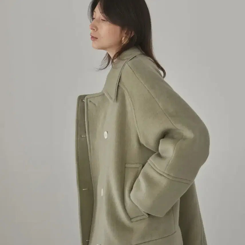 [BUNJANG] ahwe Cashmere Blend Raglan Half Coat / ahwe 래글런 하프 코트(캐시미어 혼방)