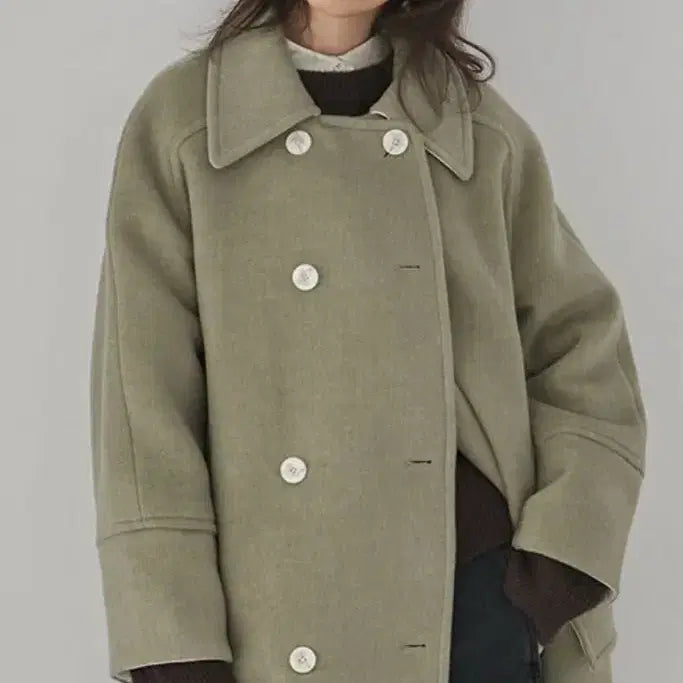 [BUNJANG] ahwe Cashmere Blend Raglan Half Coat / ahwe 래글런 하프 코트(캐시미어 혼방)