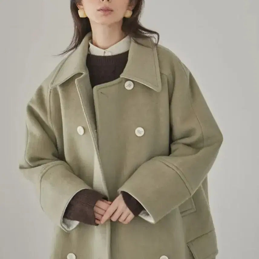 [BUNJANG] ahwe Cashmere Blend Raglan Half Coat / ahwe 래글런 하프 코트(캐시미어 혼방)