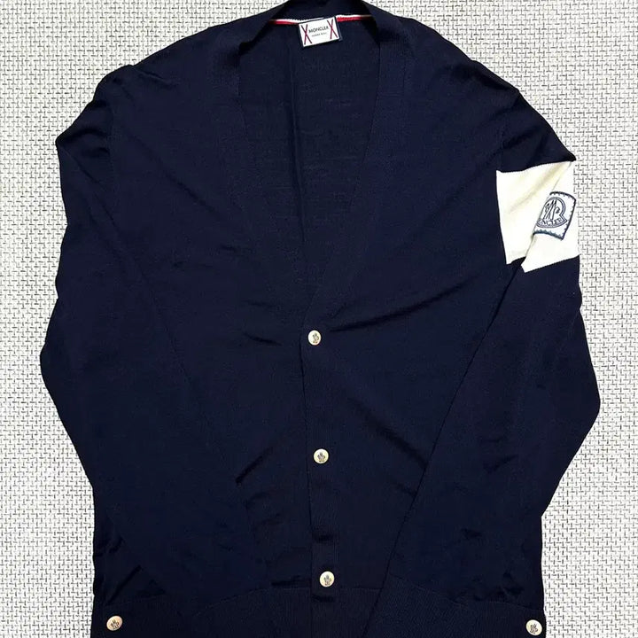 [BUNJANG] Moncler Gamme Bleu Navy Wool Cardigan / [M/백화점판] 몽클레어 감마블루 네이비 울 가디건