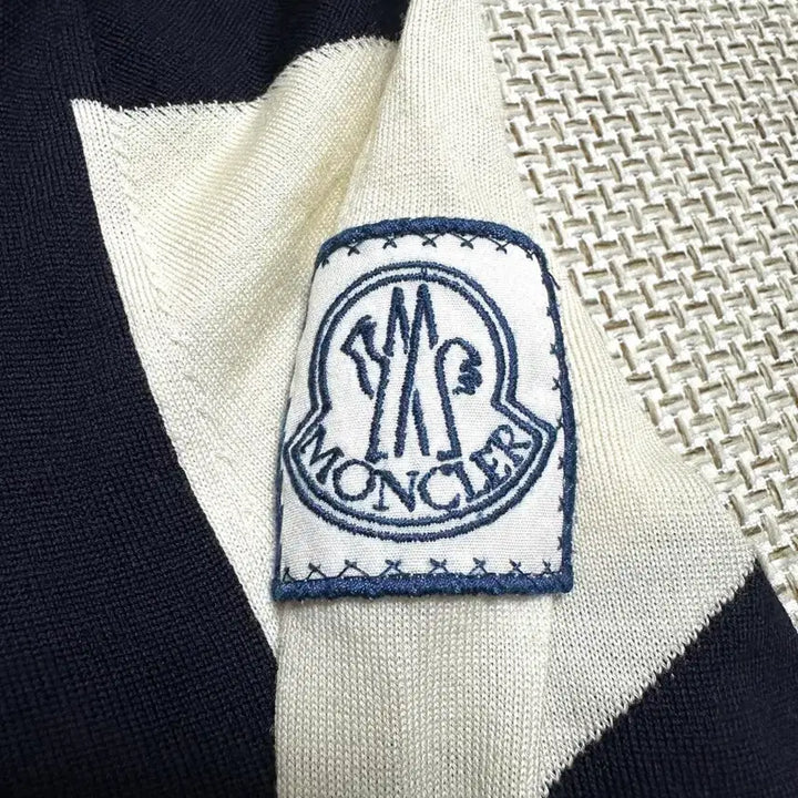 [BUNJANG] Moncler Gamme Bleu Navy Wool Cardigan / [M/백화점판] 몽클레어 감마블루 네이비 울 가디건