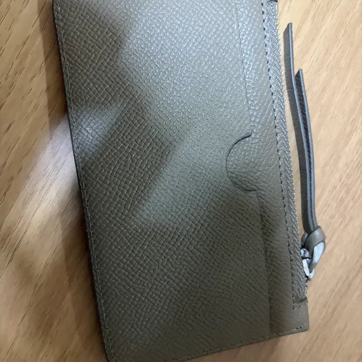 [BUNJANG] Ami Gray Leather Card Wallet / 아미 카드지갑 그레이 레더