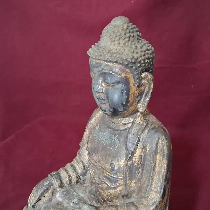 [BUNJANG] Joseon Dynasty Gilt-bronze Buddha Statue / 감정서가 있는 조선 시대 금동불상