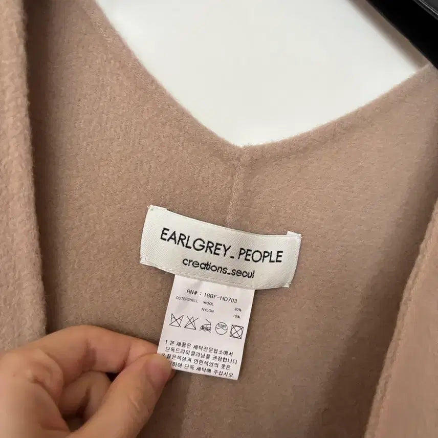 [BUNJANG] Handmade Wool Cape Coat / 얼그레이피플 울90 수술 핸드메이드 숄코트 케이프 하객룩 출근룩 판쵸판초