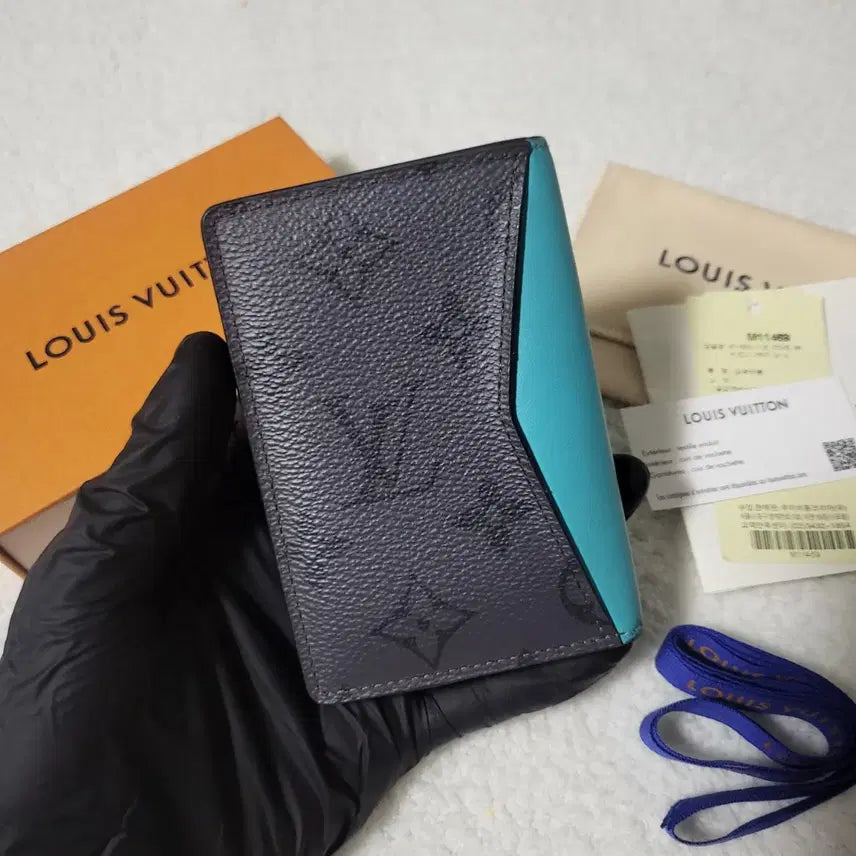 [BUNJANG] Louis Vuitton Macassar Eclipse Reverse Organizer Card Wallet / [풀구성] 루이비통 마카사르 이클립스 리버스 오거나이저 카드지갑
