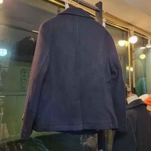 [BUNJANG] Lacoste Wool Blend Double Breasted Pea Coat / 라코스테 울 혼방 더블 피코트 105사이즈