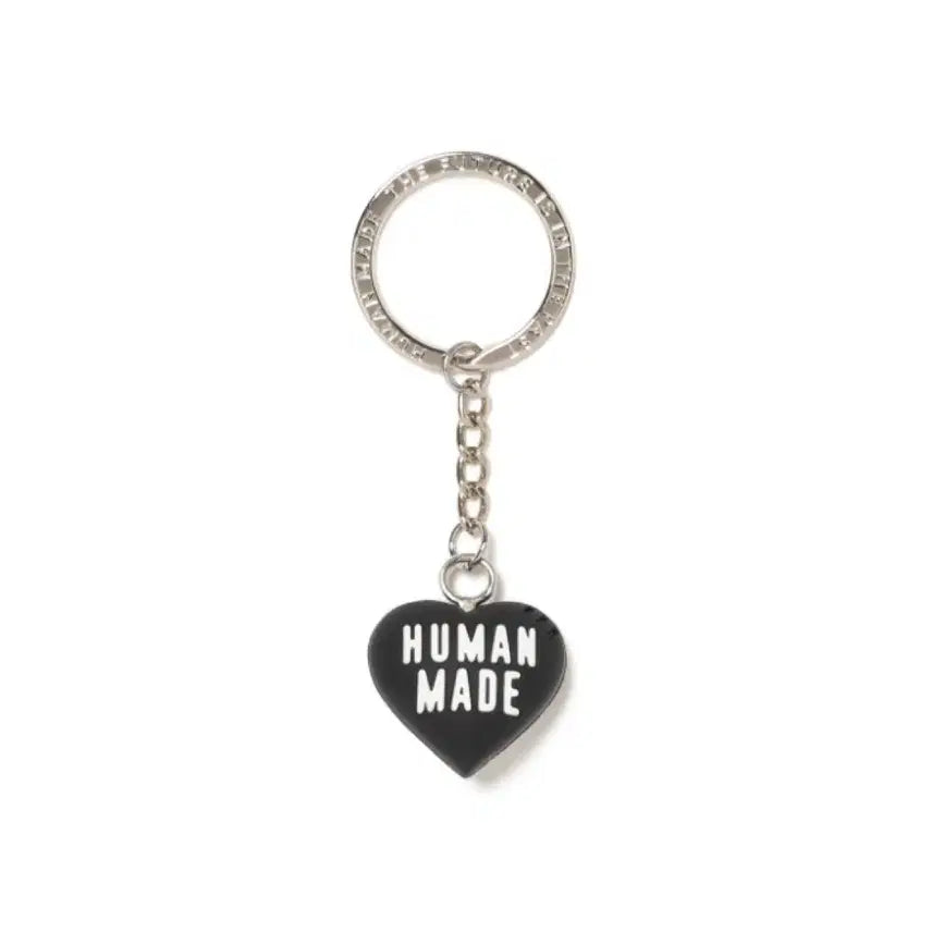 [BUNJANG] Human Made Heart Rubber Keyring Black / 미개봉 휴먼메이드 하트 러버 키링 블랙 하트키링