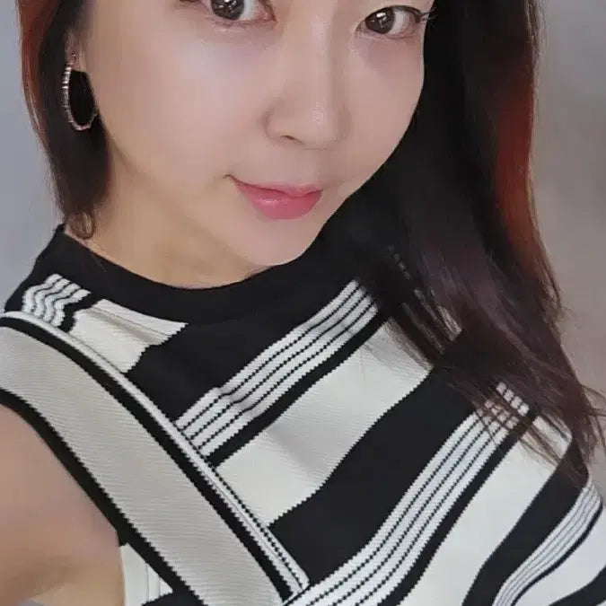 [BUNJANG] Striped Knit Mini Dress / 큐티 스트라이프 니트 원피스 44-66