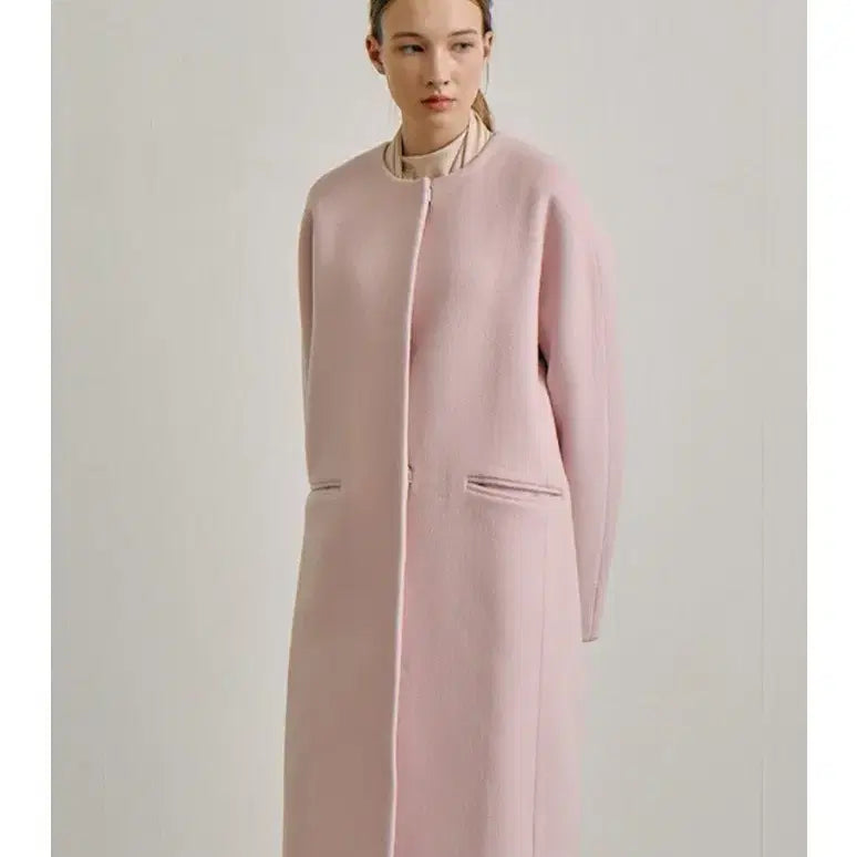 [BUNJANG] Blanchet Fine Wool Coat - Pink / 블랑쇼 파인 울 코트 s 핑크