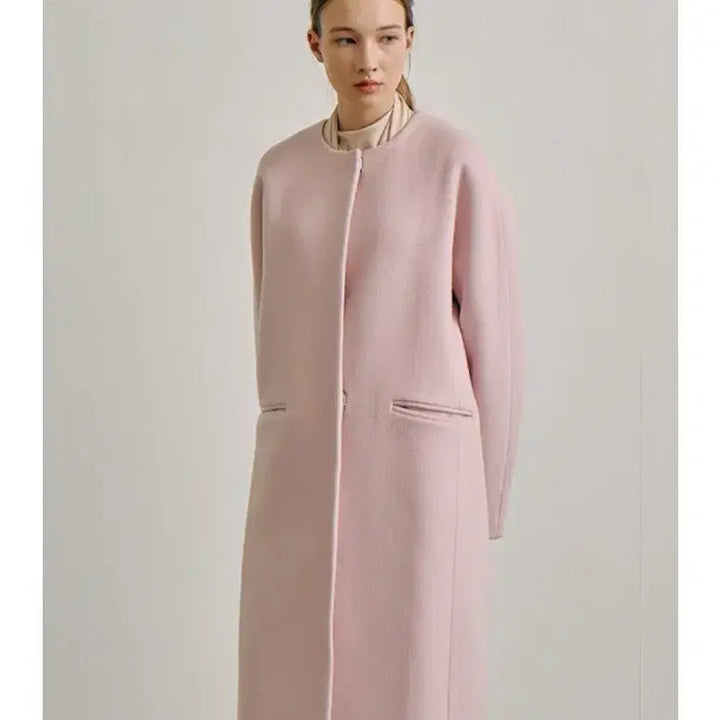 [BUNJANG] Blanchet Fine Wool Coat - Pink / 블랑쇼 파인 울 코트 s 핑크
