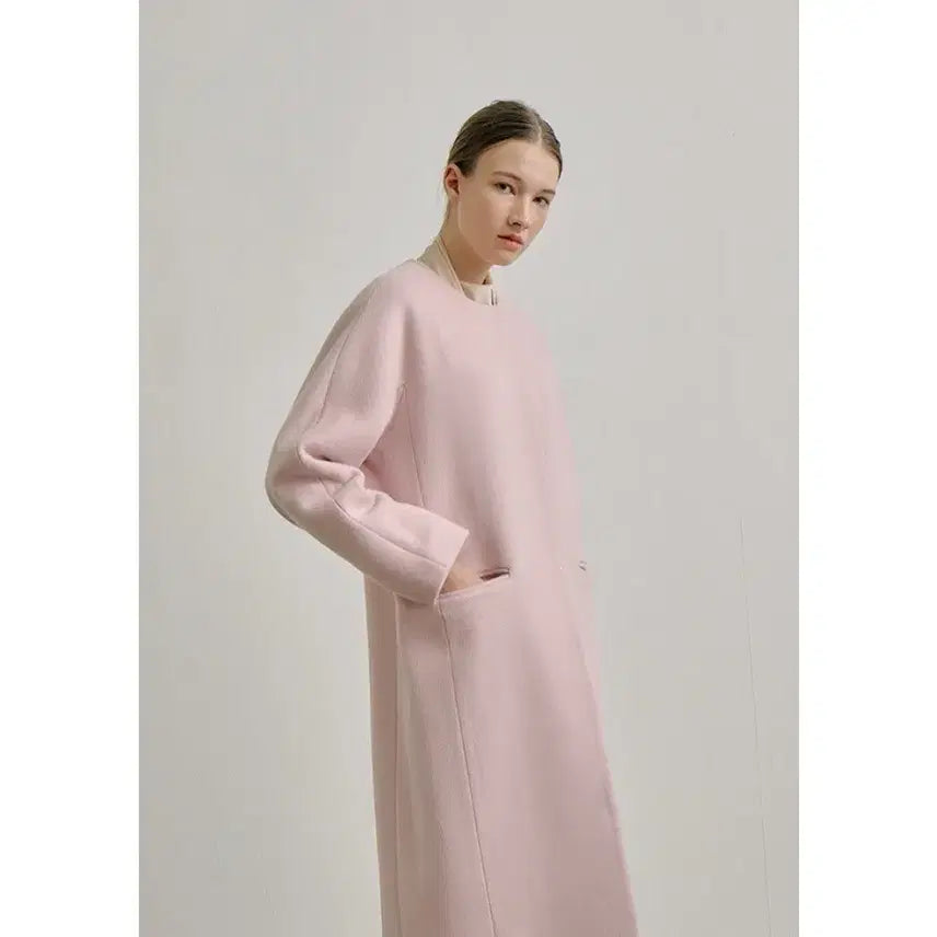 [BUNJANG] Blanchet Fine Wool Coat - Pink / 블랑쇼 파인 울 코트 s 핑크