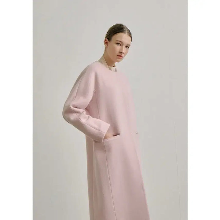 [BUNJANG] Blanchet Fine Wool Coat - Pink / 블랑쇼 파인 울 코트 s 핑크