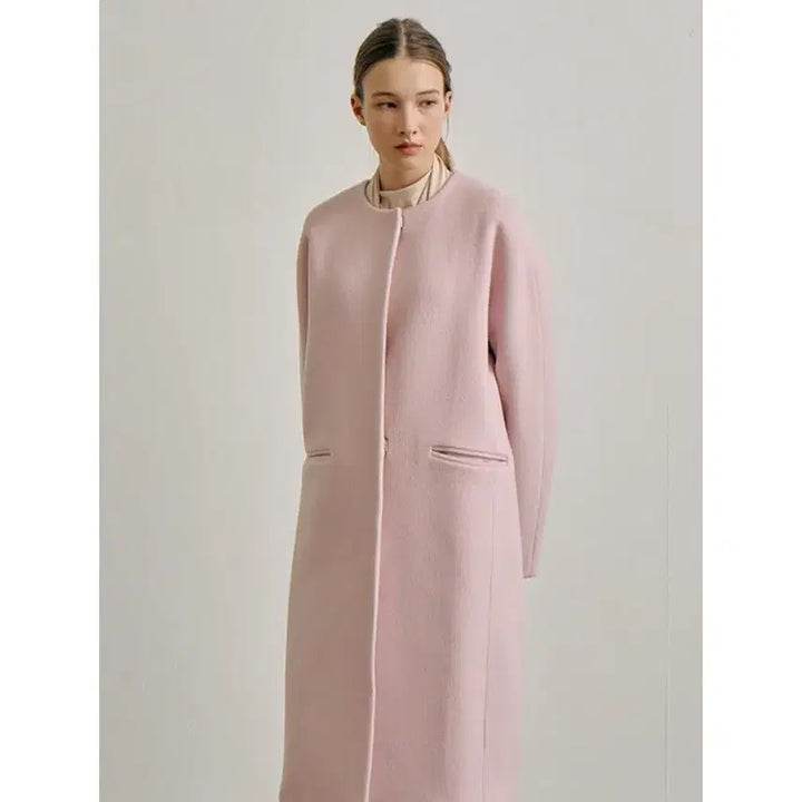 [BUNJANG] Blanchet Fine Wool Coat - Pink / 블랑쇼 파인 울 코트 s 핑크
