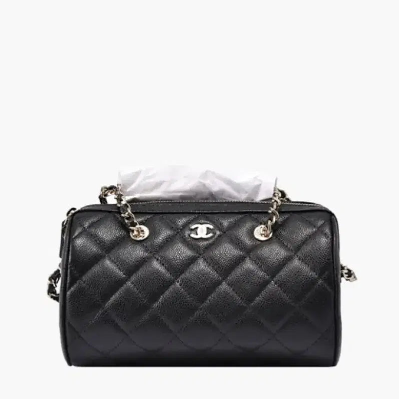 [BUNJANG] Chanel Bowling Bag AP4474 / 미개봉 새상품) 샤넬 캐비어 볼링백 원통백 ap4474