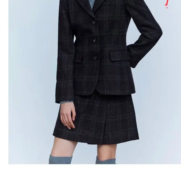 [BUNJANG] The Edge Check Jacket Women's 55 / 더 엣지 체크 자켓 여성 55ㅡ새상품