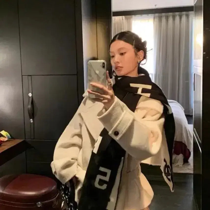 [BUNJANG] Belted Raglan Half Coat - Ivory / 벨티드 래글런 하프 코트 아이보리