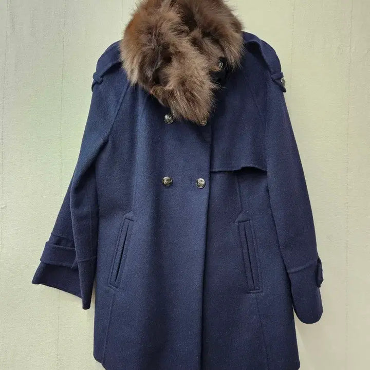 [BUNJANG] SOUP Angora Wool Double Coat / SOUP  핸드메이드   앙고라울 더블코트 55~66