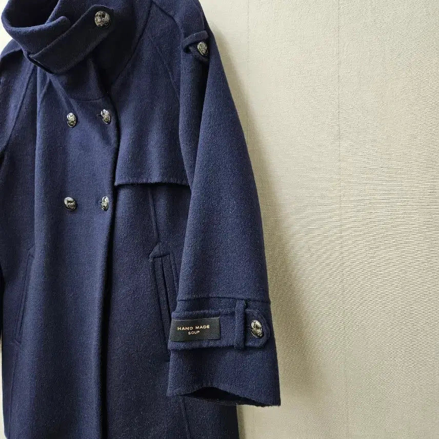 [BUNJANG] SOUP Angora Wool Double Coat / SOUP  핸드메이드   앙고라울 더블코트 55~66