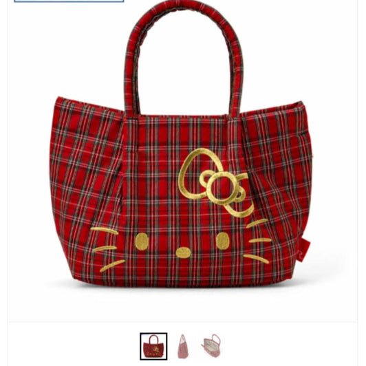 [BUNJANG] Hello Kitty ROOTOTE Tote Bag Red / (정품/급처) 헬로키티 루토트(ROOTOTE) 토트백 체크 레드 팝니다