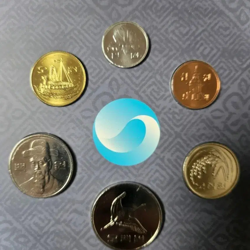[BUNJANG] 2010 South Korea Official Mint 6-Coin Set / 2010년 한국의 주화 정식민트 6종 세트(겉 케이스 없음)