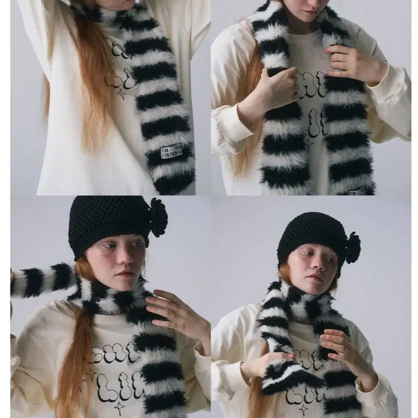 [BUNJANG] Fun From Fun Hairy Knit Muffler / (새상품) 급처 펀프롬펀 HAIRY KNIT MUFFLER