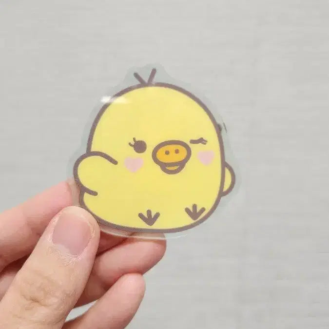 [BUNJANG] Unknown Acrylic Badge / 요망한 병아리 아크릴 뱃지? 집게?