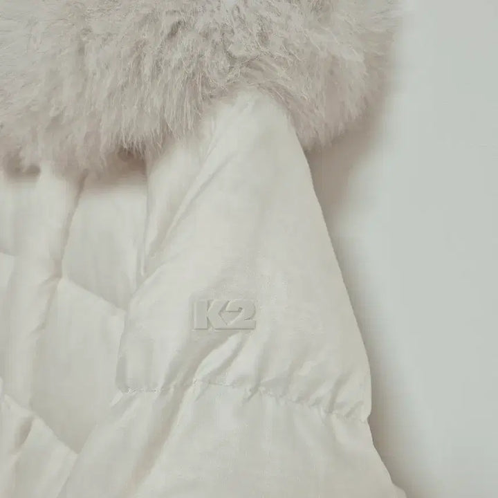 [BUNJANG] K2 K95 Goose Down Jacket with Fox Fur - Oatmeal / K2 K95 베이글 수지패딩 폭스퍼 구스다운 오트밀 90 25FW신상