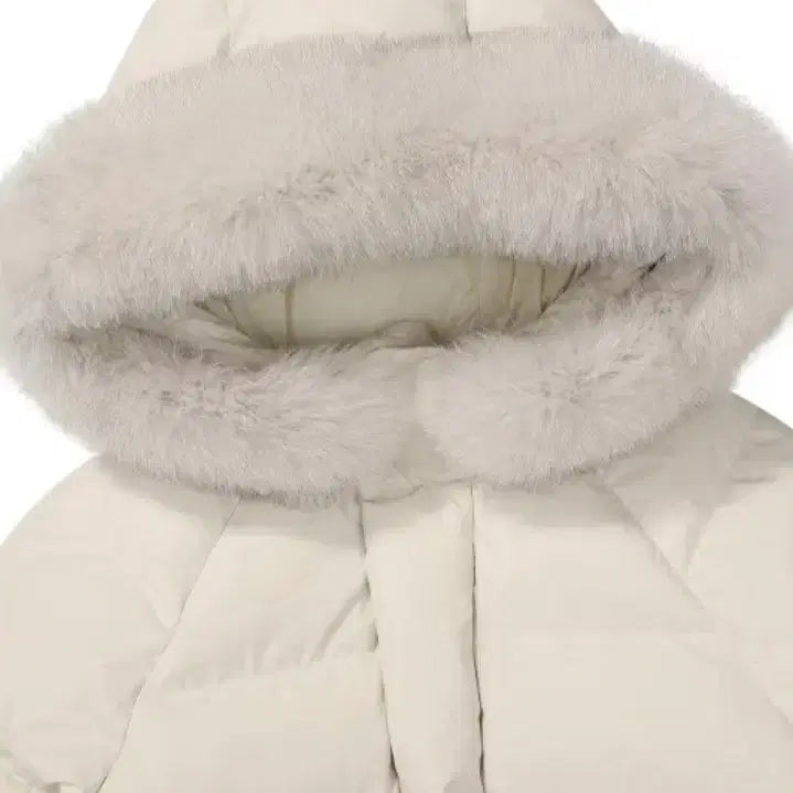 [BUNJANG] K2 K95 Goose Down Jacket with Fox Fur - Oatmeal / K2 K95 베이글 수지패딩 폭스퍼 구스다운 오트밀 90 25FW신상