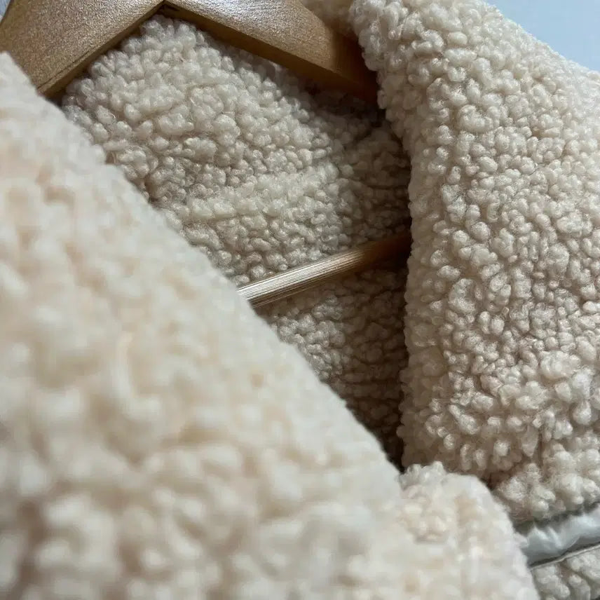 [BUNJANG] Cropped Padded Jacket / 털빵빵 크롭 패딩