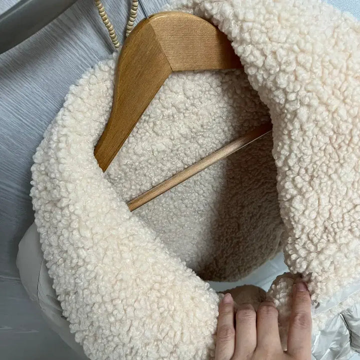 [BUNJANG] Cropped Padded Jacket / 털빵빵 크롭 패딩