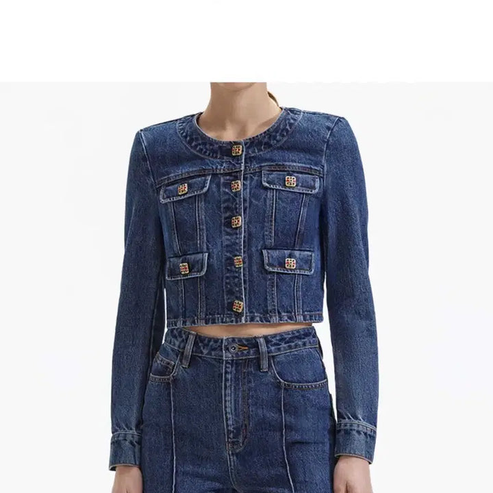 [SOLD OUT] Self-Portrait 버튼 데님자켓