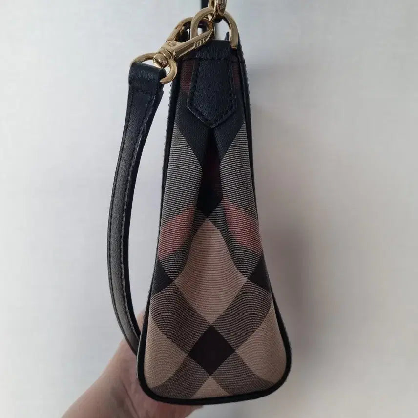 [BUNJANG] Daks Check Pattern Shoulder & Cross Bag / 닥스 체크배색 숄더&크로스백