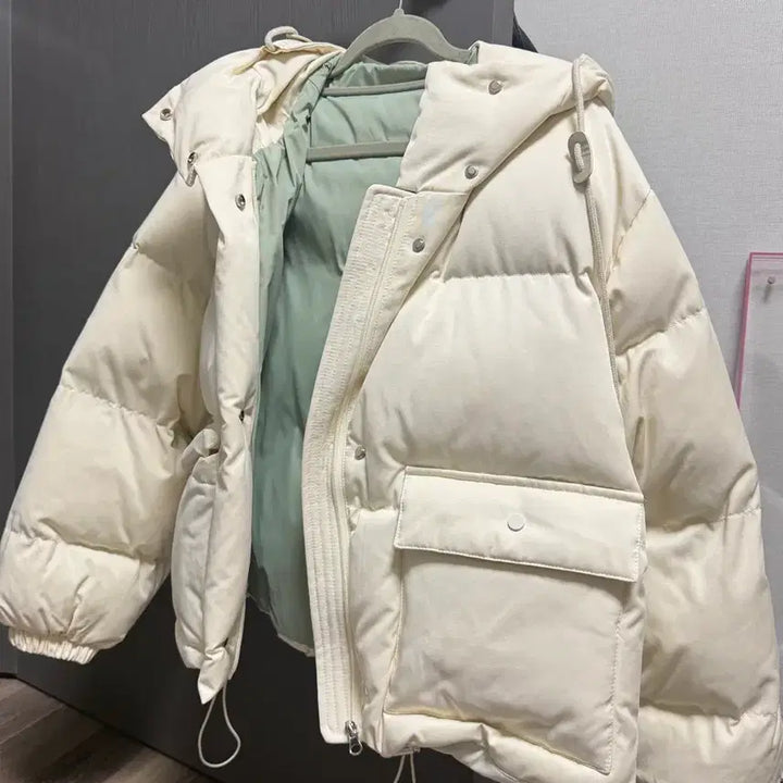 [BUNJANG] Nogrit Ivory Padded Jumper / 노그리렛 아이보리 패딩 점퍼